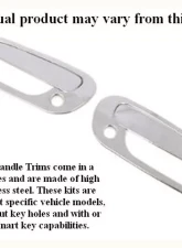 Quality Automotive Accessories 4-Piece Stainless Steel Door Handle Accent Trim Ford Crown Victoria 4-Door Sedan 1998-2009                                     - DH38361 - Image 3