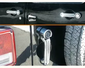 Quality Automotive Accessories 10-Piece Chrome Plated ABS plastic Door and Tailgate Handle Cover Package Jeep Wrangler JK 4-Door SUV 2007-2018
