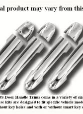 Quality Automotive Accessories 8-Piece Chrome Plated ABS plastic Door Handle Cover Kit Chrysler 300 4-Door Sedan 2011-2022                                     - DH51760 - Image 3