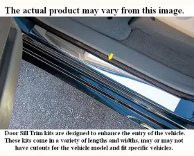 Quality Automotive Accessories 2-Piece Stainless Steel Door Sill trim Ford Mustang 2-Door Coupe Convertible 2005-2007