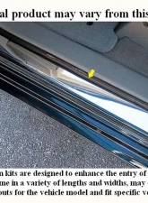 Quality Automotive Accessories 2-Piece Stainless Steel Door Sill trim Ford Mustang 2-Door Coupe Convertible 2005-2007                                     - DS45351 - Image 3