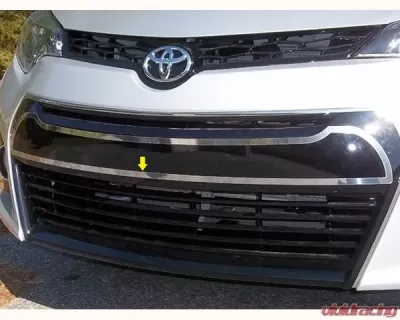 Quality Automotive Accessories 1-Piece Stainless Steel Front Bumper Trim Toyota Corolla 4-Door Sedan 2014-2016 - FB14112