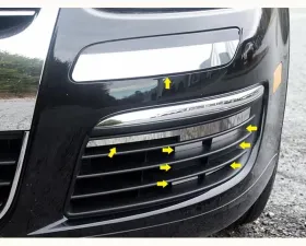 Quality Automotive Accessories 16-Piece Stainless Steel Front Bumper Trim Volkswagen Jetta 4-Door Sedan 2005-2010