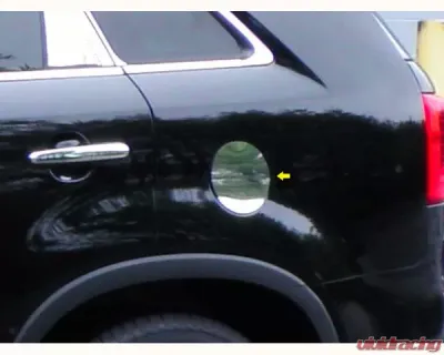 Quality Automotive Accessories 1-Piece Stainless Steel Gas Door Cover Trim Kia Sorento 4-Door SUV 2011-2015 - GC11820