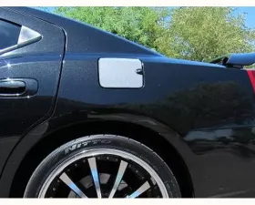 Quality Automotive Accessories 1-Piece Stainless Steel Gas Door Cover Trim Dodge Charger 4-Door Sedan 2008-2010