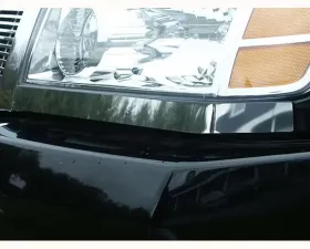 Quality Automotive Accessories 2-Piece Stainless Steel Head Light Accent Trim Nissan Titan 4-Door 2004-2015