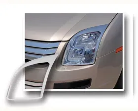 Quality Automotive Accessories 2-Piece Chrome Plated ABS plastic Headlight Bezel ABS/Chrome Ford Fusion 4-Door Sedan 2007-2009
