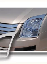 Quality Automotive Accessories 2-Piece Chrome Plated ABS plastic Headlight Bezel ABS/Chrome Ford Fusion 4-Door Sedan 2007-2009                                     - HLB47390 - Image 3