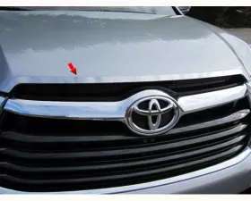 Quality Automotive Accessories 1-Piece Stainless Steel Hood Vent Trim Toyota Highlander 4-Door SUV 2014-2019