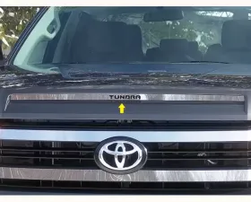 Quality Automotive Accessories 1-Piece Stainless Steel Hood Vent Trim Toyota Tundra 2-Door 4-Door 2014-2021