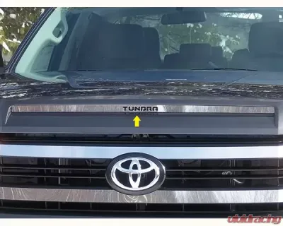 Quality Automotive Accessories 1-Piece Stainless Steel Hood Vent Trim Toyota Tundra 2-Door 4-Door 2014-2021 - HT14145
