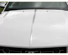 Quality Automotive Accessories 1-Piece Stainless Steel Hood Accent Trim Ford Mustang 2-Door Coupe Convertible 2005-2009