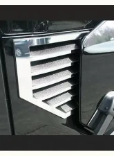 Quality Automotive Accessories 2-Piece Stainless Steel Cowl Vent Accent Trim Hummer H2 4-Door SUV 2003-2006                                     - HV43002 - Image 3