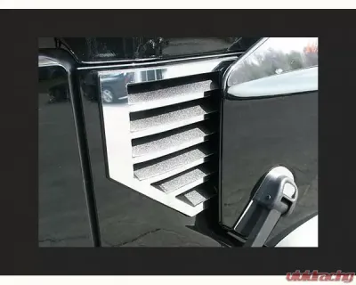Quality Automotive Accessories 2-Piece Stainless Steel Cowl Vent Accent Trim Hummer H2 4-Door SUV 2003-2006 - HV43002