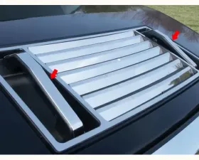 Quality Automotive Accessories 2-Piece Stainless Steel Hood Handle Accent Trim Hummer H2 4-Door SUV 2003-2009