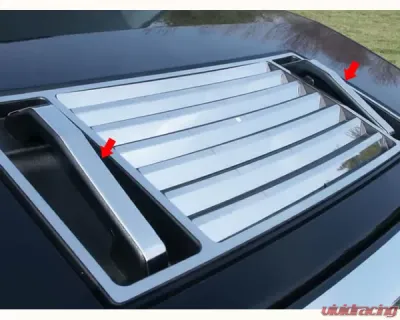 Quality Automotive Accessories 2-Piece Stainless Steel Hood Handle Accent Trim Hummer H2 4-Door SUV 2003-2009 - HV43003