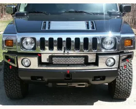 Quality Automotive Accessories 6-Piece Stainless Steel Front Bumper Trim Hummer H2 4-Door SUV 2003-2009