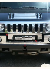 Quality Automotive Accessories 7-Piece Stainless Steel Front Bumper Trim Hummer H2 4-Door SUV 2003-2009                                     - HV43009 - Image 3