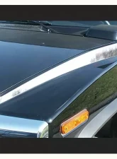 Quality Automotive Accessories 2-Piece Stainless Steel Hood Accent Trim Hummer H2 4-Door SUV 2003-2009                                     - HV43014 - Image 3