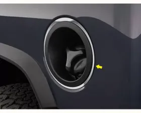 Quality Automotive Accessories 1-Piece Stainless Steel Gas Cap Accent Trim Hummer H2 4-Door SUV 2003-2007