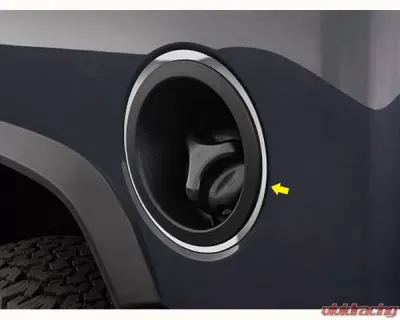 Quality Automotive Accessories 1-Piece Stainless Steel Gas Cap Accent Trim Hummer H2 4-Door SUV 2003-2007 - HV43022