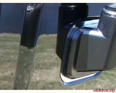 Quality Automotive Accessories 2-Piece Stainless Steel Mirror Accent Trim Hummer H2 4-Door SUV 2003-2007 - HV43023