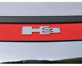 Quality Automotive Accessories 2-Piece Stainless Steel Letter Graphics Hummer H3 4-Door SUV 2006-2009