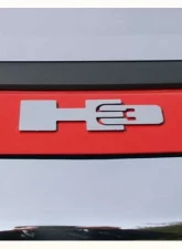 Quality Automotive Accessories 2-Piece Stainless Steel Letter Graphics Hummer H3 4-Door SUV 2006-2009                                     - HV46308 - Image 3