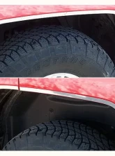 Quality Automotive Accessories 6-Piece Stainless Steel Wheel Well Accent Trim Hummer H3 4-Door SUV 2006-2009                                     - HV46309 - Image 3