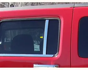 Quality Automotive Accessories 2-Piece Stainless Steel Pillar Post Trim Hummer H3 4-Door SUV 2006-2009