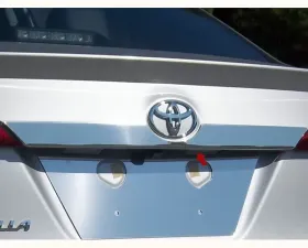 Quality Automotive Accessories 1-Piece Stainless Steel License Bar Above plate accent Trim Toyota Corolla 4-Door Sedan 2014-2019