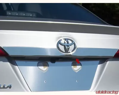 Quality Automotive Accessories 1-Piece Stainless Steel License Bar Above plate accent Trim Toyota Corolla 4-Door Sedan 2014-2019 - LB14112
