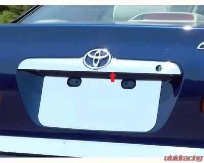 Quality Automotive Accessories 1-Piece Stainless Steel License Bar Above plate accent Trim Toyota Corolla 4-Door Sedan 2003-2008 - LB24112