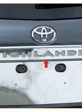 Quality Automotive Accessories 1-Piece Stainless Steel License Bar Above plate accent Trim Toyota Highlander 4-Door SUV 2008-2013                                     - LB28110 - Image 3