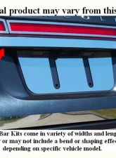 Quality Automotive Accessories 1-Piece Stainless Steel License Bar Above plate accent Trim Ford Explorer 4-Door SUV 2004-2005                                     - LB44330 - Image 3