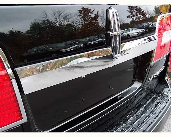Quality Automotive Accessories 1-Piece Stainless Steel License Bar Above plate accent Trim Lincoln Navigator 4-Door SUV 2007-2014 - LB47655