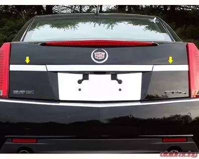 Quality Automotive Accessories 2-Piece Stainless Steel License Bar Extension Trim Cadillac CTS 4-Door Sedan 2008-2013 - LB48250