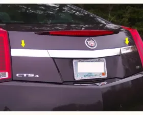 Quality Automotive Accessories 2-Piece Stainless Steel License Bar Extension Trim Cadillac CTS Coupe 2-Door Coupe 2011-2014