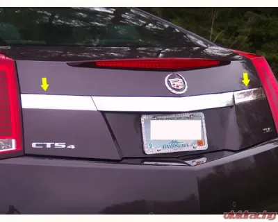 Quality Automotive Accessories 2-Piece Stainless Steel License Bar Extension Trim Cadillac CTS Coupe 2-Door Coupe 2011-2014 - LB50254