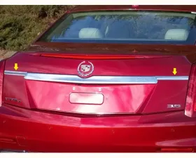 Quality Automotive Accessories 2-Piece Stainless Steel License Bar Extension Trim Cadillac CTS 4-Door Sedan 2014-2019