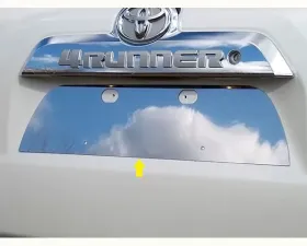 Quality Automotive Accessories 1-Piece Stainless Steel License Plate Bezel Toyota 4Runner 4-Door SUV 2010-2022