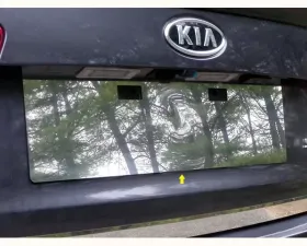 Quality Automotive Accessories 1-Piece Stainless Steel License Plate Bezel Kia Optima 4-Door Sedan 2011-2015