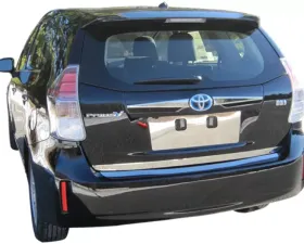 Quality Automotive Accessories 1-Piece Stainless Steel License Plate Bezel Toyota Prius V 4-Door Hatchback 2012-2017