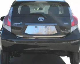 Quality Automotive Accessories 1-Piece Stainless Steel License Plate Bezel Toyota Prius C 4-Door Hatchback 2012-2019