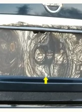 Quality Automotive Accessories 1-Piece Stainless Steel License Plate Bezel Nissan Pathfinder 4-Door SUV 2013-2021                                     - LP13527 - Image 3