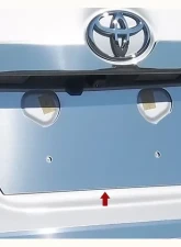 Quality Automotive Accessories 1-Piece Stainless Steel License Plate Bezel Toyota Corolla 4-Door Sedan 2014-2019                                     - LP14112 - Image 3