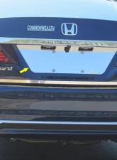 Quality Automotive Accessories 1-Piece Stainless Steel License Plate Bezel Honda Accord 4-Door Sedan 2016-2017                                     - LP16281 - Image 4