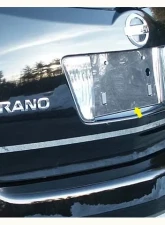 Quality Automotive Accessories 1-Piece Stainless Steel License Plate Bezel Nissan Murano 4-Door SUV 2004-2007                                     - LP24590 - Image 3