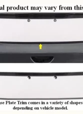 Quality Automotive Accessories 1-Piece Stainless Steel License Plate Bezel Mitsubishi Outlander 4-Door SUV 2007-2009                                     - LP27010 - Image 3