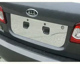 Quality Automotive Accessories 1-Piece Stainless Steel License Plate Bezel Kia Optima Only fits for vehicles made after 2006 Jun; 4-Door Sedan 2006-2010